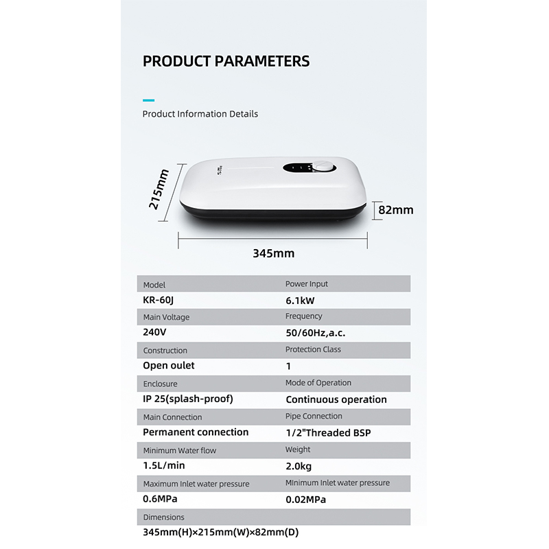 Tankless Water Heater KR-60J